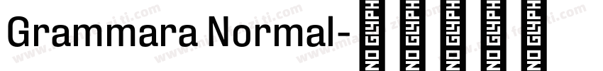 Grammara Normal字体转换